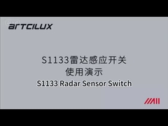 Sensor de radar Clapboard Divisão de indução LED Switch Touch Handwave PIR Armário de móveis
