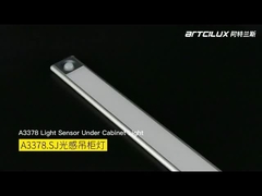 A3378 Sensor de corpo recarregável Luz pendente, 200/400/520*40*12mm, DC12V, 4014-33LED, 1,25W, Ra>90