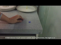 S1004 interruptor de sensor táctil de atenuação em repouso, comprimento de cabo de 1500 mm, DC12V, 60W máximo, controlo dividido